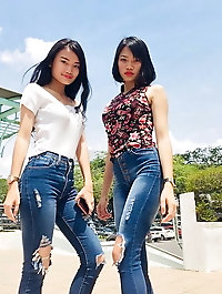 Topless asian GF in perfect shape