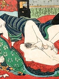 Sensual oriental damsel is spreading her pussy lips for money