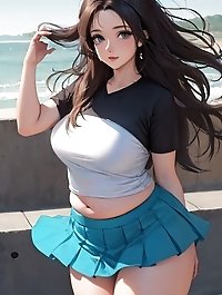 Happy Asian women pleasuring themselves